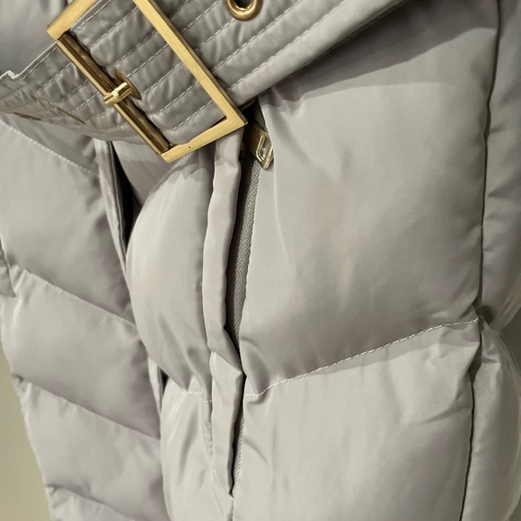 Long Hooded Puffer Jacket Grey - M - Picture 7 of 16
